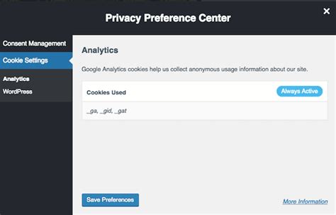 Privacy Preference Center .